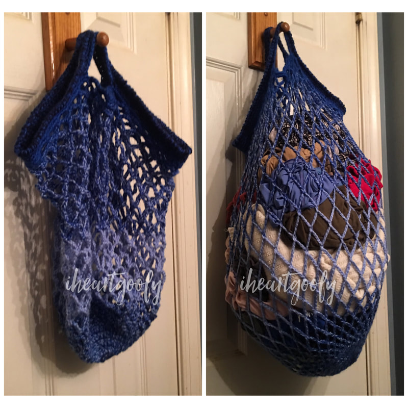 crochet laundry bag